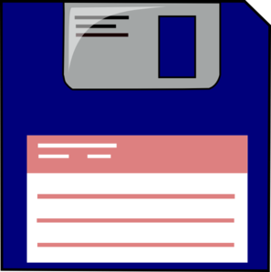 Blue Floppy Clip Art